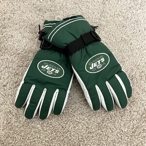 NWT NFL New York Jets Guardian Big Logo‎ green insulated Gloves Sz M